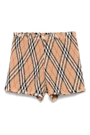 shorts in cotone check BURBERRY KIDS | 8100074B9368